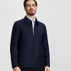 Zegna 暮光蓝细斜纹
